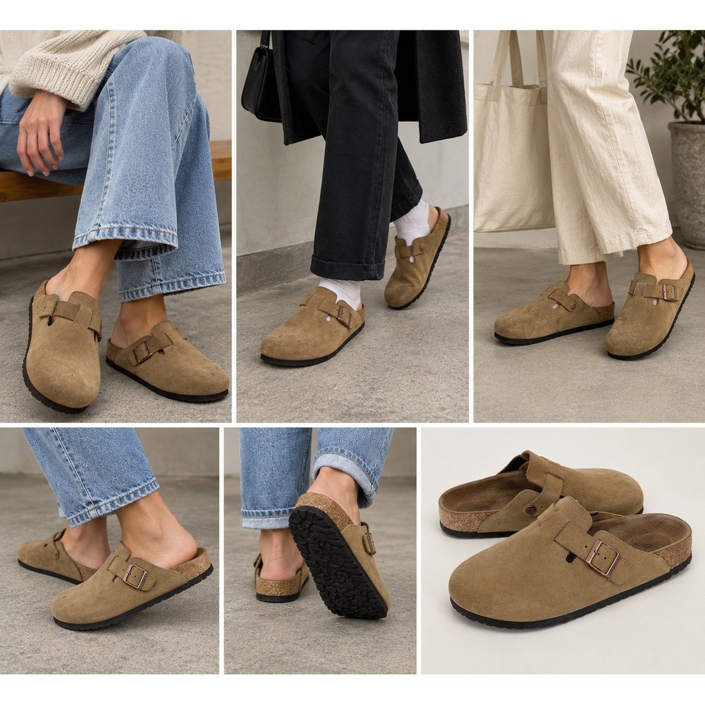 Birkenstock Boston Oiled Leather Clogs Tobacco Brown Mens Shoes